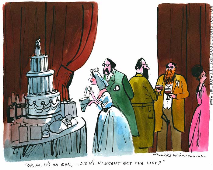 Vincent's Gift cartoon by Mike Williams